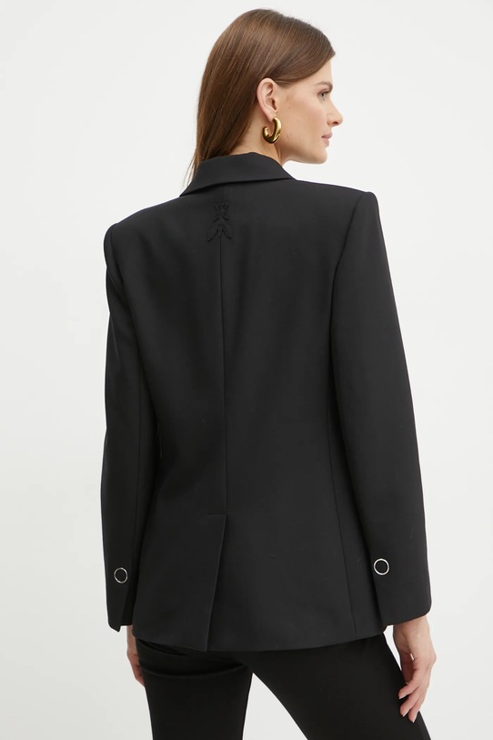 Odzież Patrizia Pepe marynarka z domieszką wełny 2S1504.A475 czarny