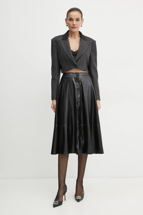 Patrizia Pepe blazer con aggiunta di lana 2S1505.A485 grigio AW24