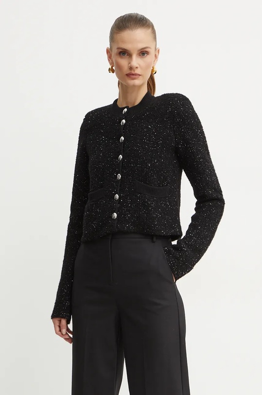 Patrizia Pepe geaca de lana necaptusit negru 2S1510.K229