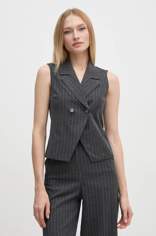 Γιλέκο United Colors of Benetton ύφασμα γκρί 2KHSDJ00O