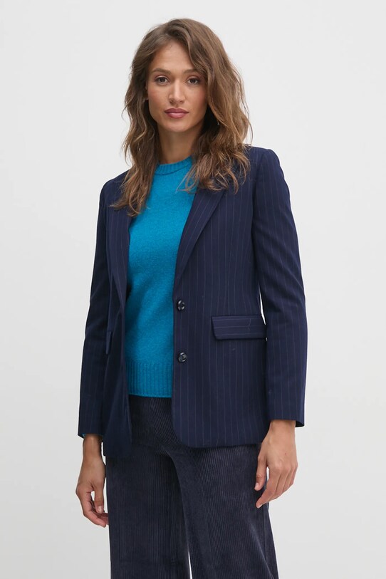 United Colors of Benetton sacou cu captuseala bleumarin 2KHSDW02H