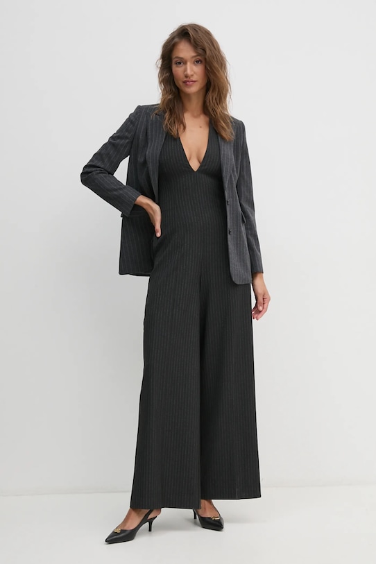 United Colors of Benetton marynarka 2KHSDW02H szary AW24