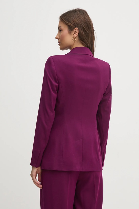 Одяг Піджак з домішкою вовни United Colors of Benetton 27UPDW02L фіолетовий