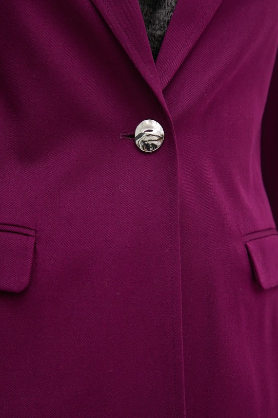 Піджак з домішкою вовни United Colors of Benetton 27UPDW02L фіолетовий