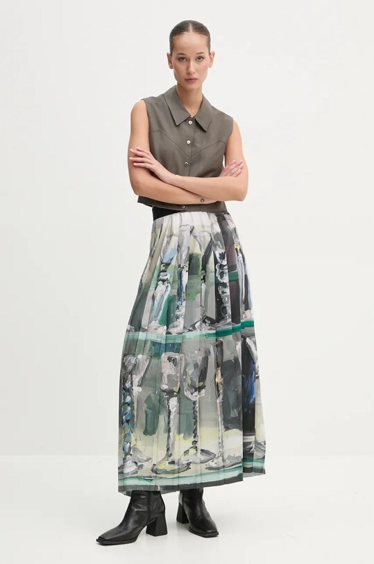 Жилетка с примесью шерсти IRO WM16OLISSA серый AW24