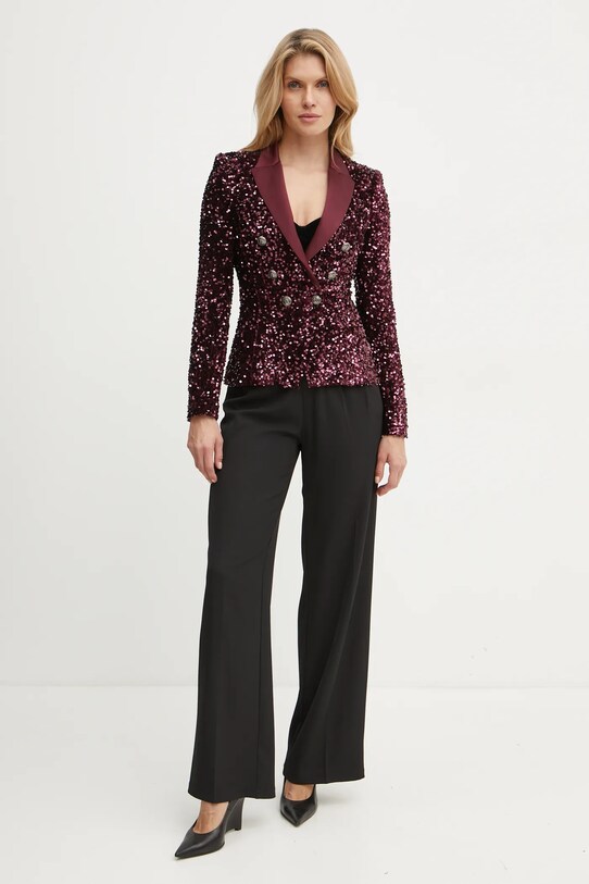 Піджак Elisabetta Franchi GI09847E2 бордо AW24