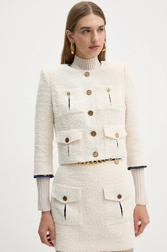 Elisabetta Franchi marynarka beżowy GI10847E2
