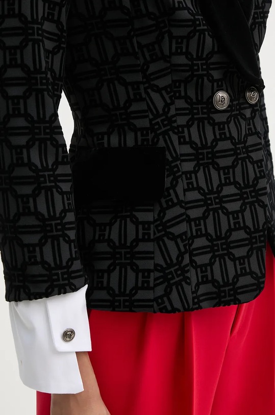 Σακάκι Elisabetta Franchi GI11547E2 μαύρο