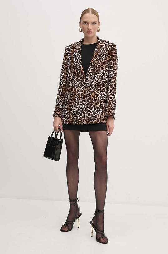 Σακάκι Elisabetta Franchi GI12047E2 καφέ AW24