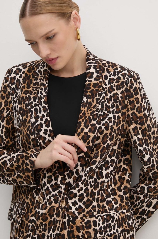 Σακάκι Elisabetta Franchi καφέ GI12047E2