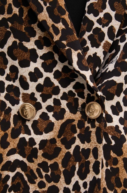 Σακάκι Elisabetta Franchi GI12047E2 καφέ