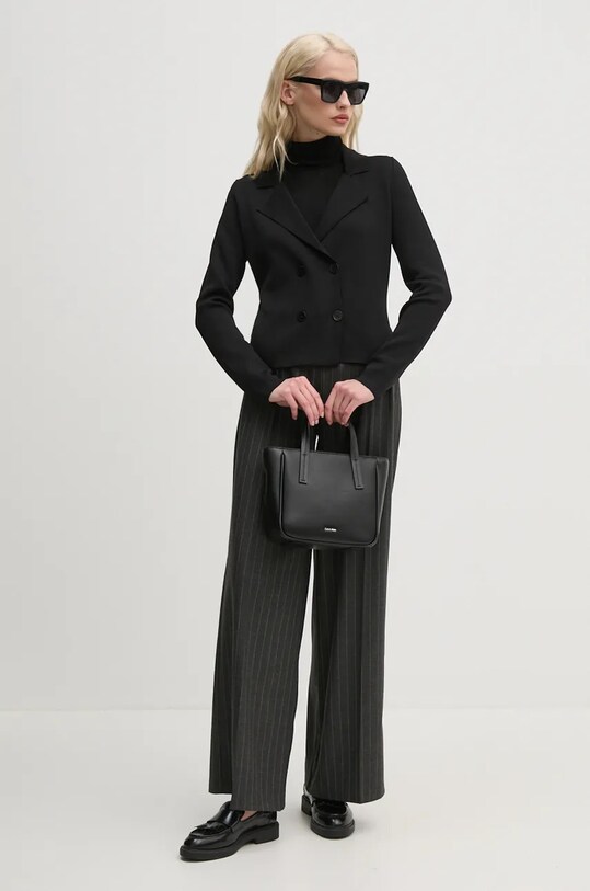 Σακάκι Sisley 112AM601Y μαύρο AW24