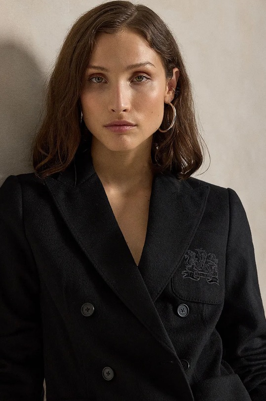 Sako s primjesom vune Polo Ralph Lauren crna 211947956