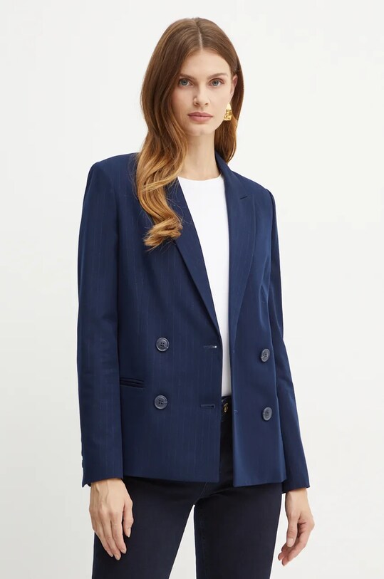 Twinset marynarka tkanina granatowy 242TP2150