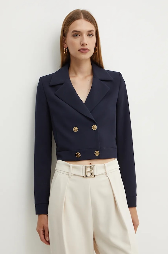 Twinset sacou cu captuseala bleumarin 242TT2100