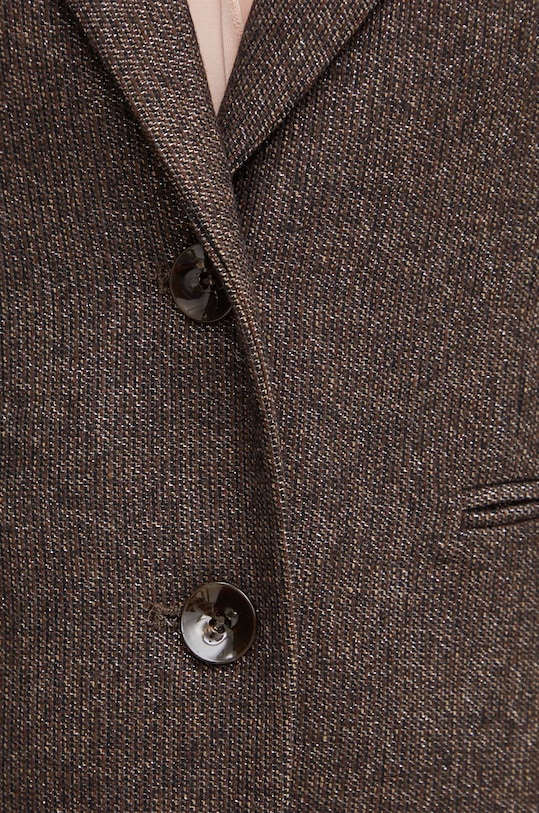 Marella marynarka z domieszką wełny 2423046012200 brązowy