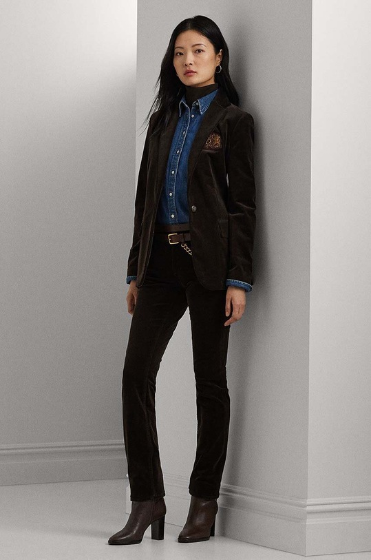 Abbigliamento Lauren Ralph Lauren blazer con aggiunta di lana 200956574 marrone