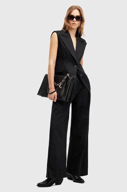 AllSaints vestă din bumbac HALLY BLAZER W009QA