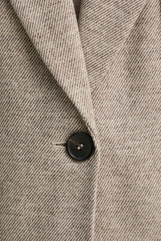 MAX&Co. blazer con aggiunta di lana beige 2426046034200