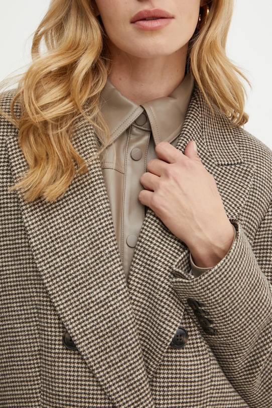 Vlněné sako MAX&Co. 2426046044200 hnědá