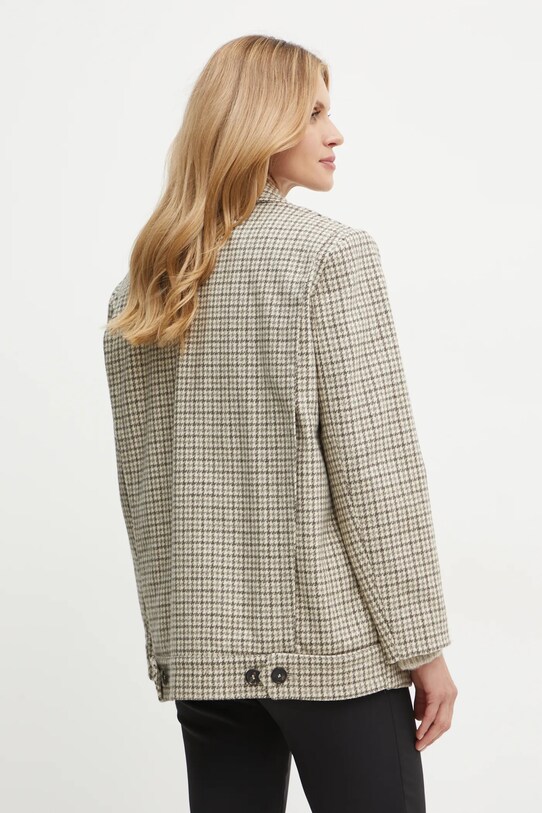 Шерстяное пальто MAX&Co. бежевый 2426086034200