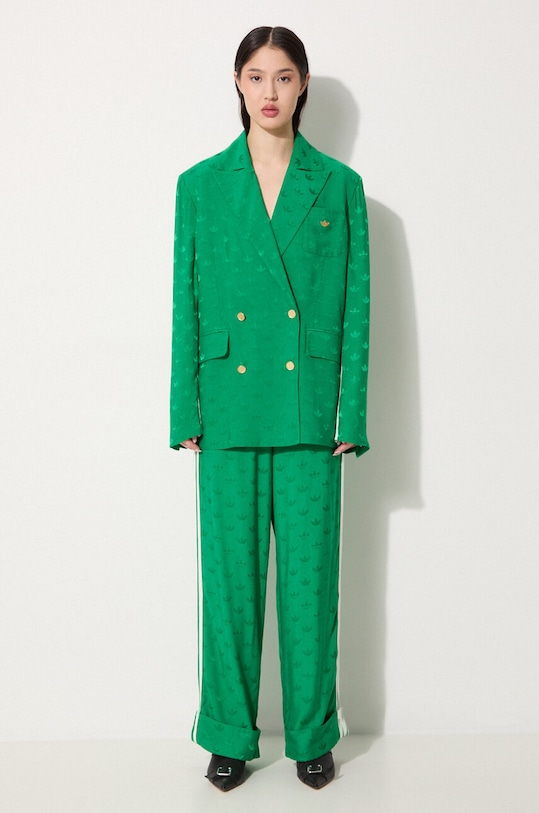 adidas Originals marynarka Jaquard Blazer IX0944 zielony AW24