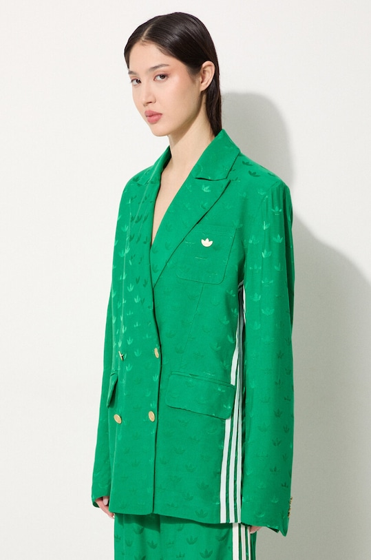 adidas Originals marynarka Jaquard Blazer zielony IX0944