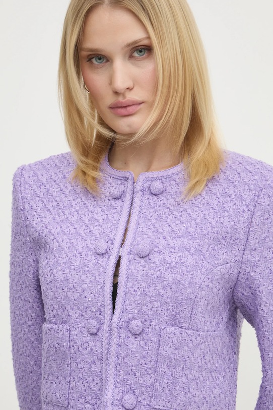 Rotate sacou din lana violet 113086364