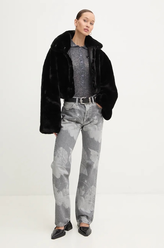 Μπουφάν Rotate 113110100 μαύρο AW24