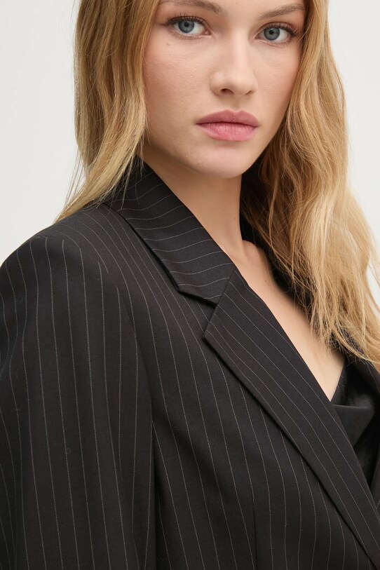 Піджак з домішкою вовни Sisley чорний 2C3DLW02J