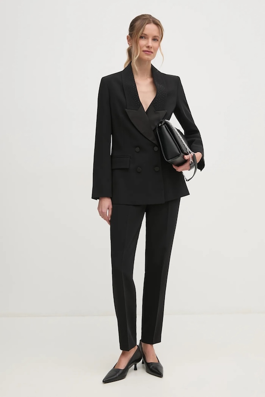 Sisley zakó 2GJCLW02H fekete AW24