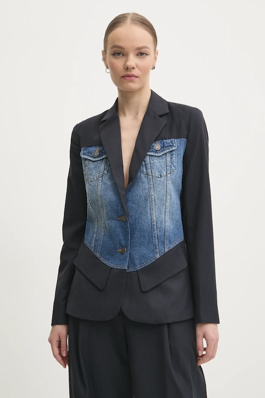 Desigual sacou din lana SEVILLA cu captuseala negru 24WWEW94