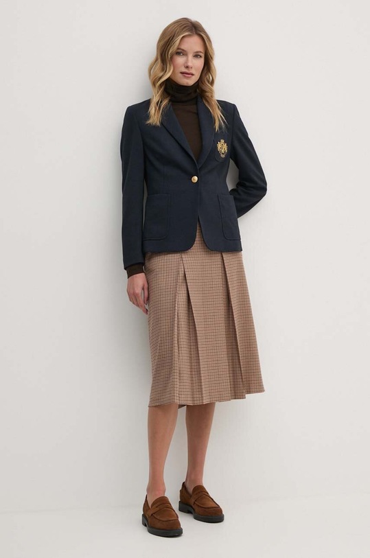 Tommy Hilfiger sacou din lana WW0WW42997 bleumarin AW24