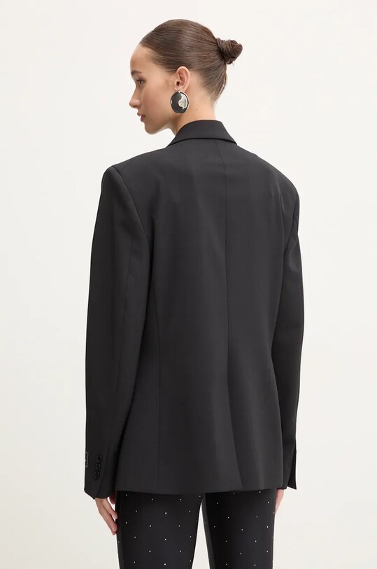 Одежда Пиджак с примесью шерсти MSGM 3742MDG11.247810 чёрный