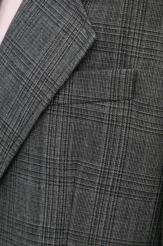 Вовняний піджак MSGM 3742MDG03.247825 сірий