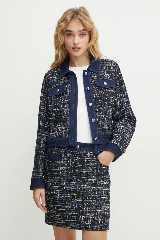 Піджак з домішкою вовни Morgan VCLAR темно-синій VCLAR