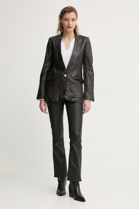 ZADIG&VOLTAIRE marynarka skórzana RWBL00059 brązowy AW24