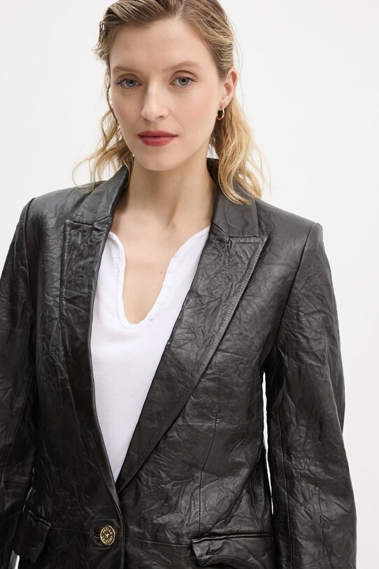 ZADIG&VOLTAIRE sacou de piele maro RWBL00059