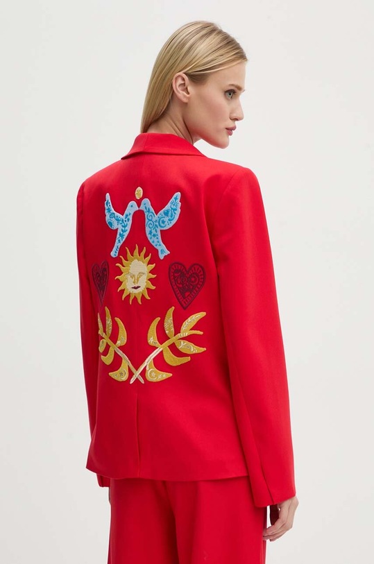 Never Fully Dressed marynarka Red Sundaze Romance Blazer NFDOU358 czerwony AW24