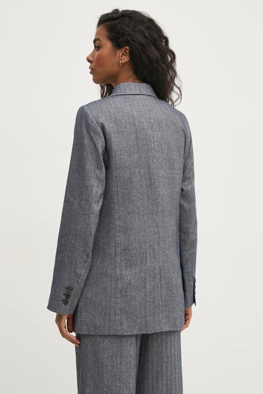 Oblečení Sako s příměsí lnu Hoss Intropia 5478073 námořnická modř