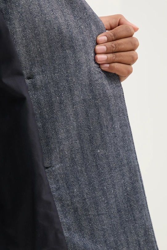 Sako s příměsí lnu Hoss Intropia 5478073 námořnická modř