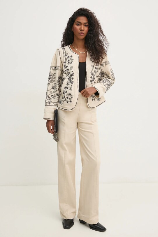 Hoss Intropia blazer din amestec de in 5478075 bej AW24