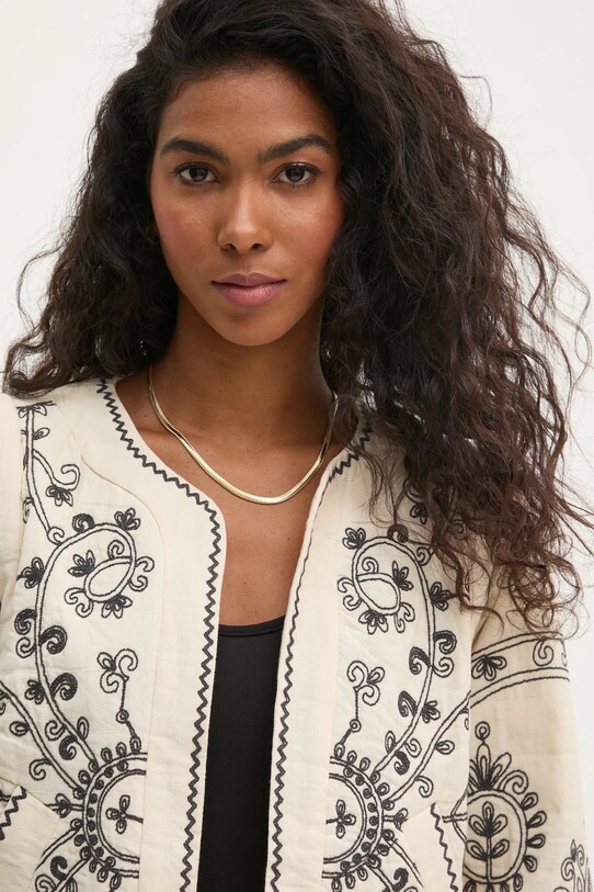 Hoss Intropia blazer din amestec de in bej 5478075