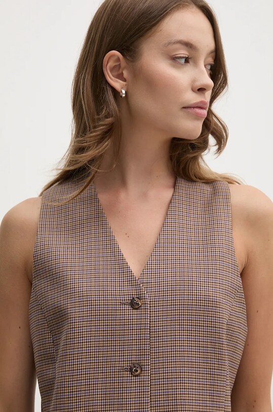 Жилетка с примесью шерсти La Petite Française PFGRATIFIANT бежевый PFGRATIFIANT