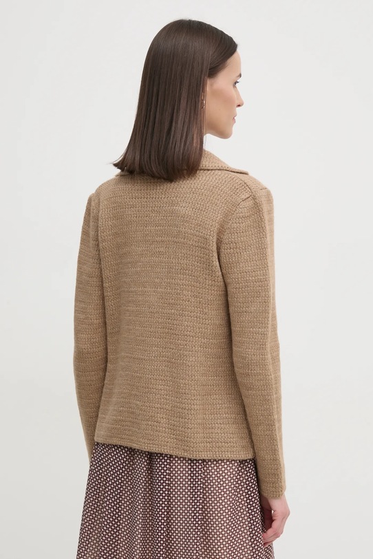 Îmbrăcăminte Sisley cardigan din amestec de lana 1176M602D bej