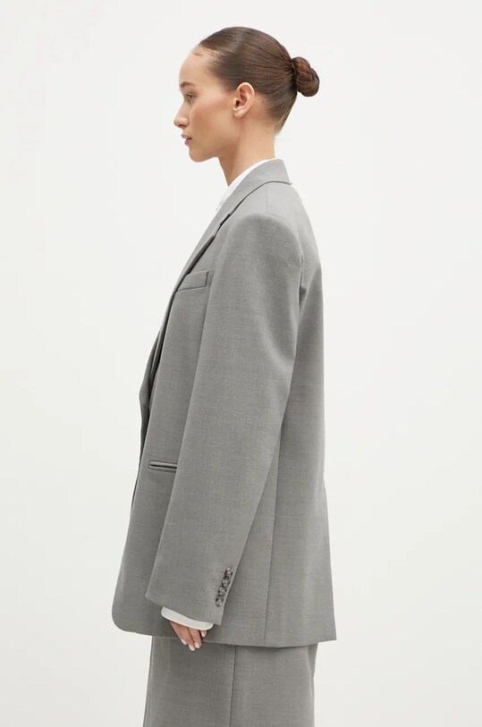 Vlnené sako Sportmax Baffo 2422046032600 sivá AW24