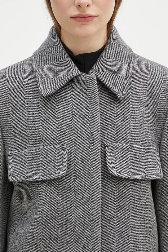 Sportmax kurtka wełniana Francia czarny 2422046062600