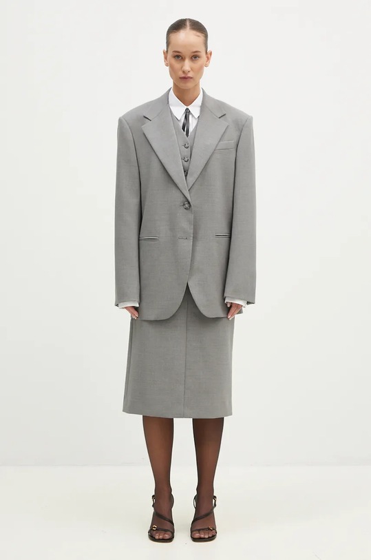 Sportmax kamizelka wełniana Adesso1234 2422156012600 szary