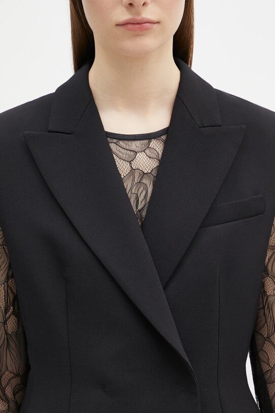 Вовняний жилет Sportmax Adepto1234 чорний 2422286014600
