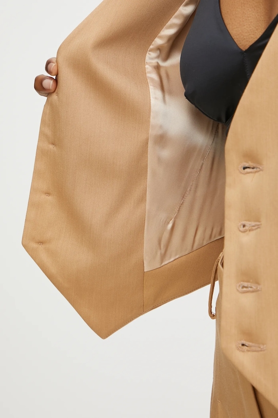 Жилетка с примесью шерсти Forte Forte 13220.myjacket жёлтый